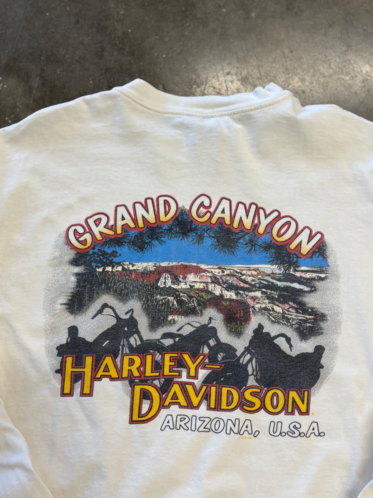 Vintage Harley Davidson Feel the heat long sleeve size xl