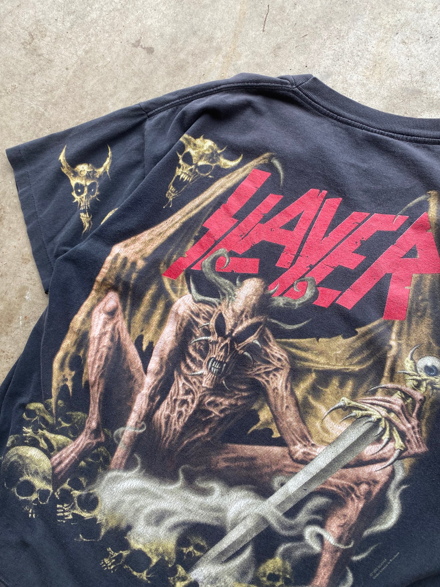 Vintage slayer 1993 AOP shirt size extra large