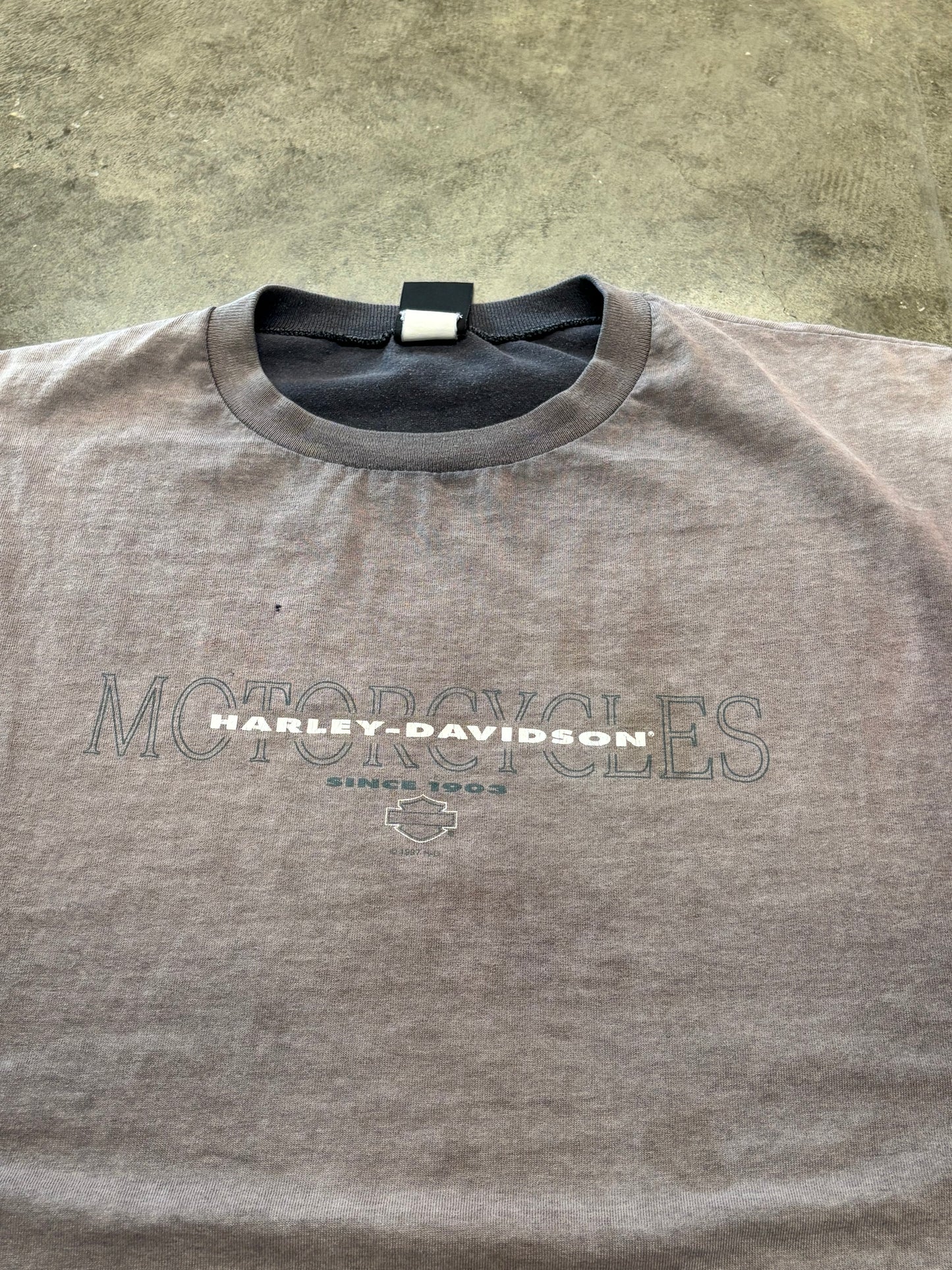 Vintage Harley Davidson smoked out tank top size xl
