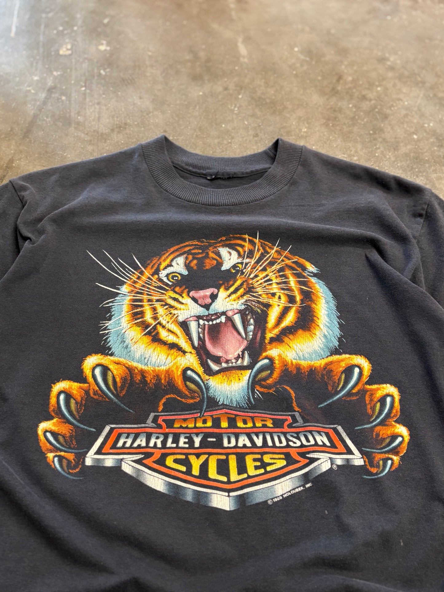 Vintage Harley Davidson 80’s Tiger shirt size medium
