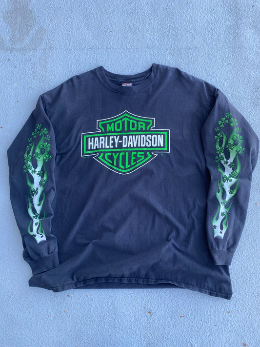 Harley Davidson shamrock long sleeve shirt size XXL