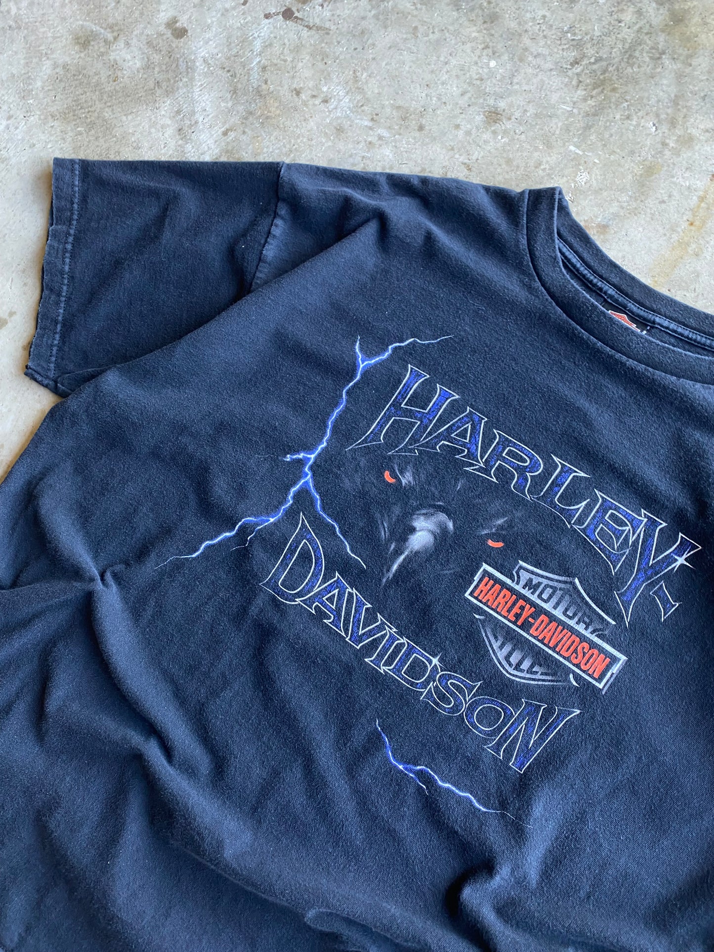 Vintage Harley Davidson Lightning Eagle shirt size XXXL