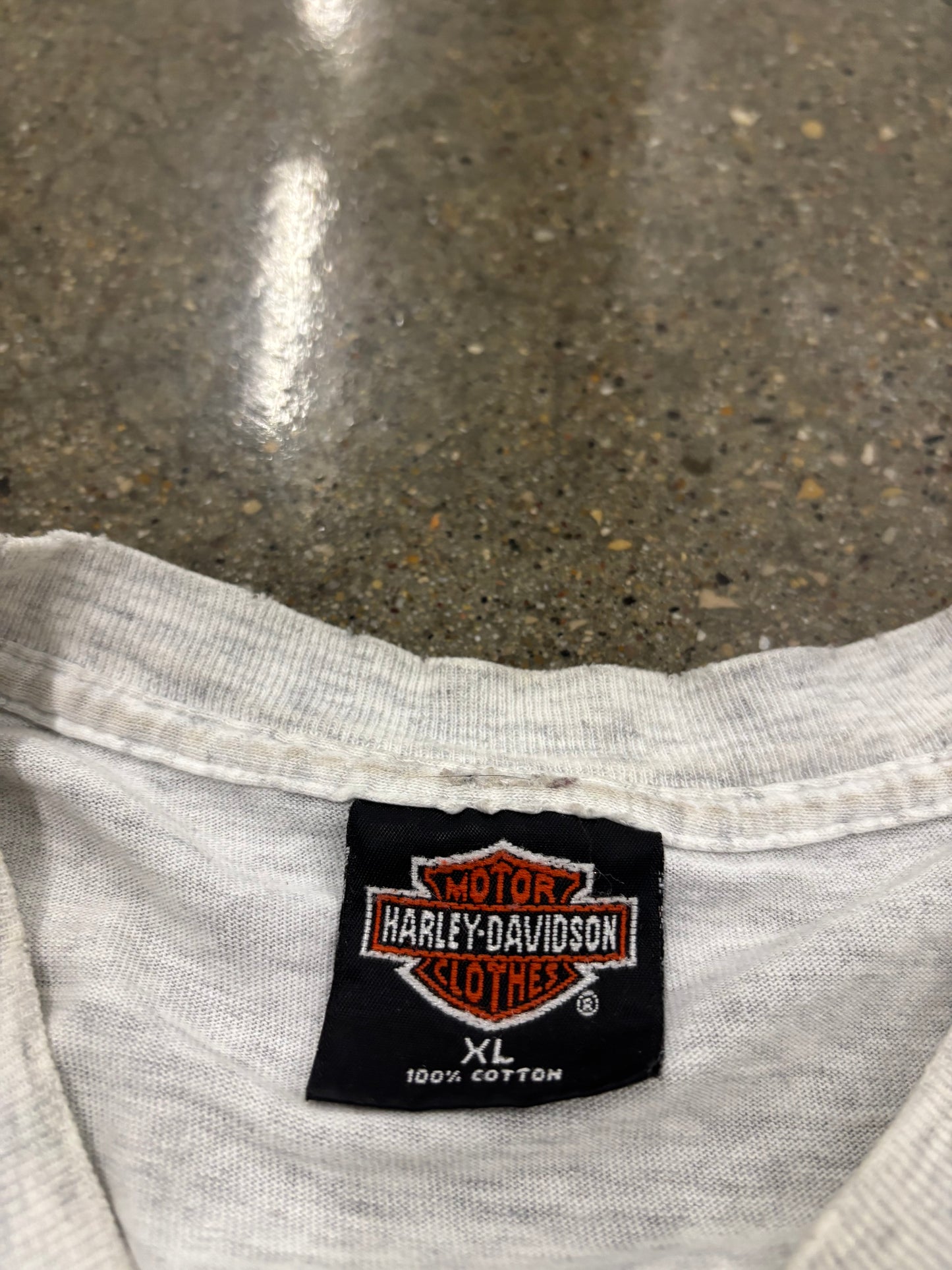 Vintage Harley Davidson Blue Flame size XL shirt long sleeve