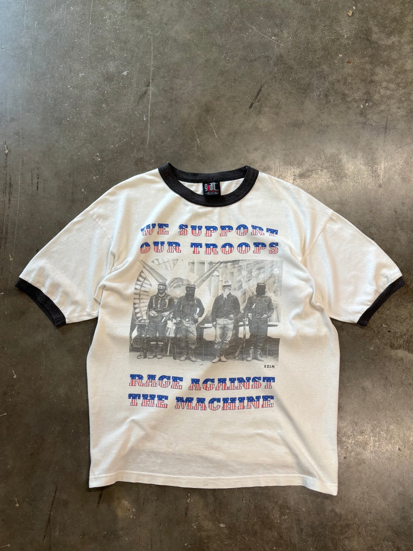 Vintage Rage Against The Machine Ringer shirt size large