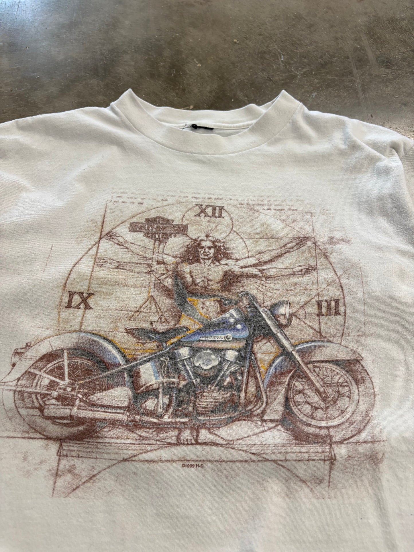 Vintage Harley Davidson Leonardo Da Vinci shirt size large