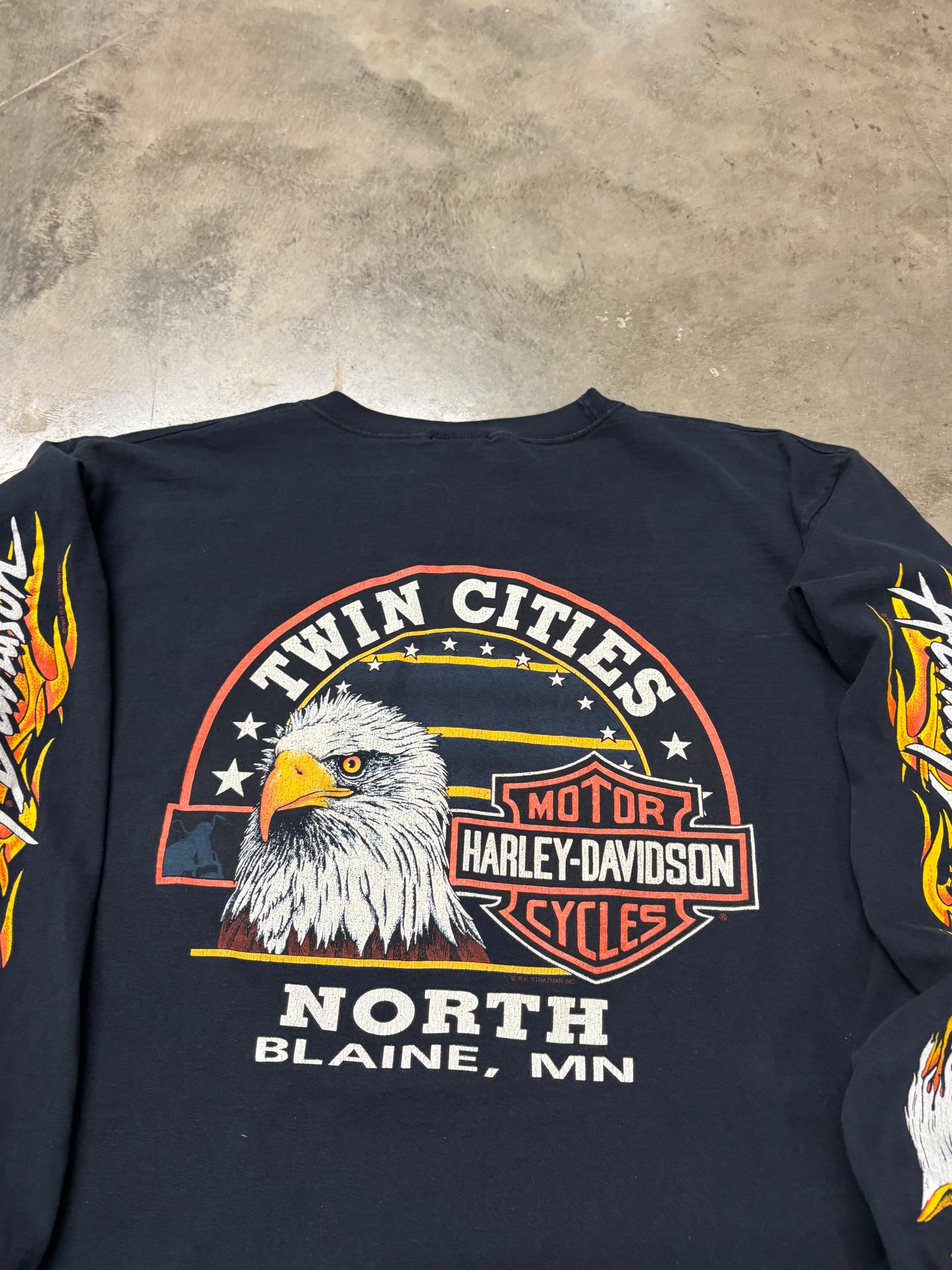 Vintage Harley Davidson Screaming Eagle long sleeve size xl