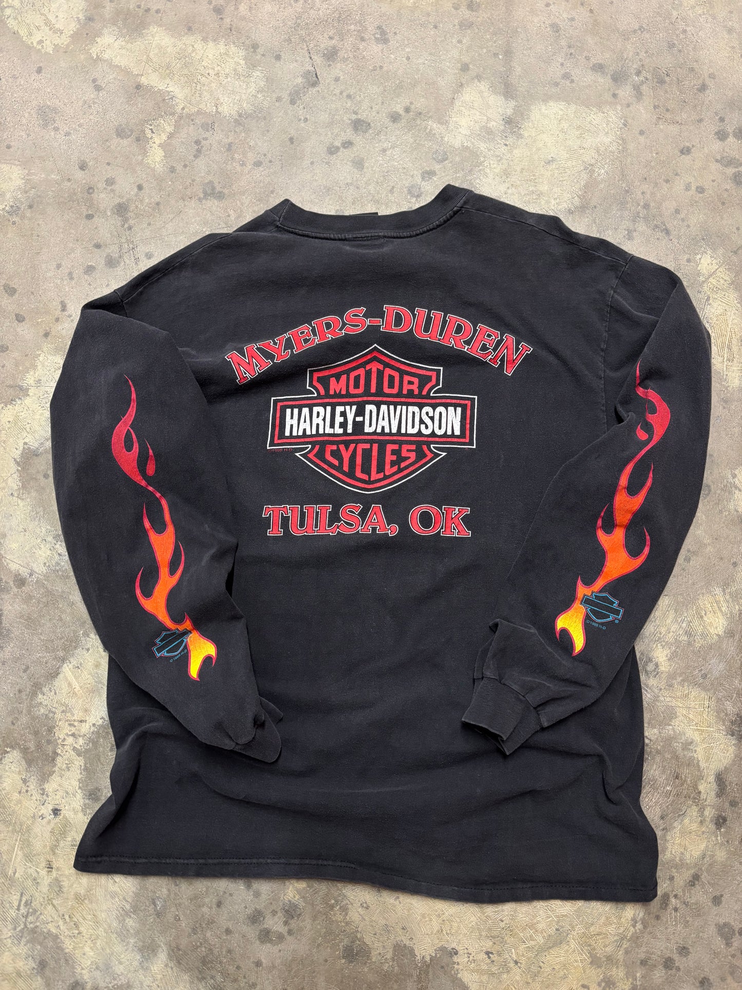 Vintage Harley Davidson big Rey long sleeve size extra large