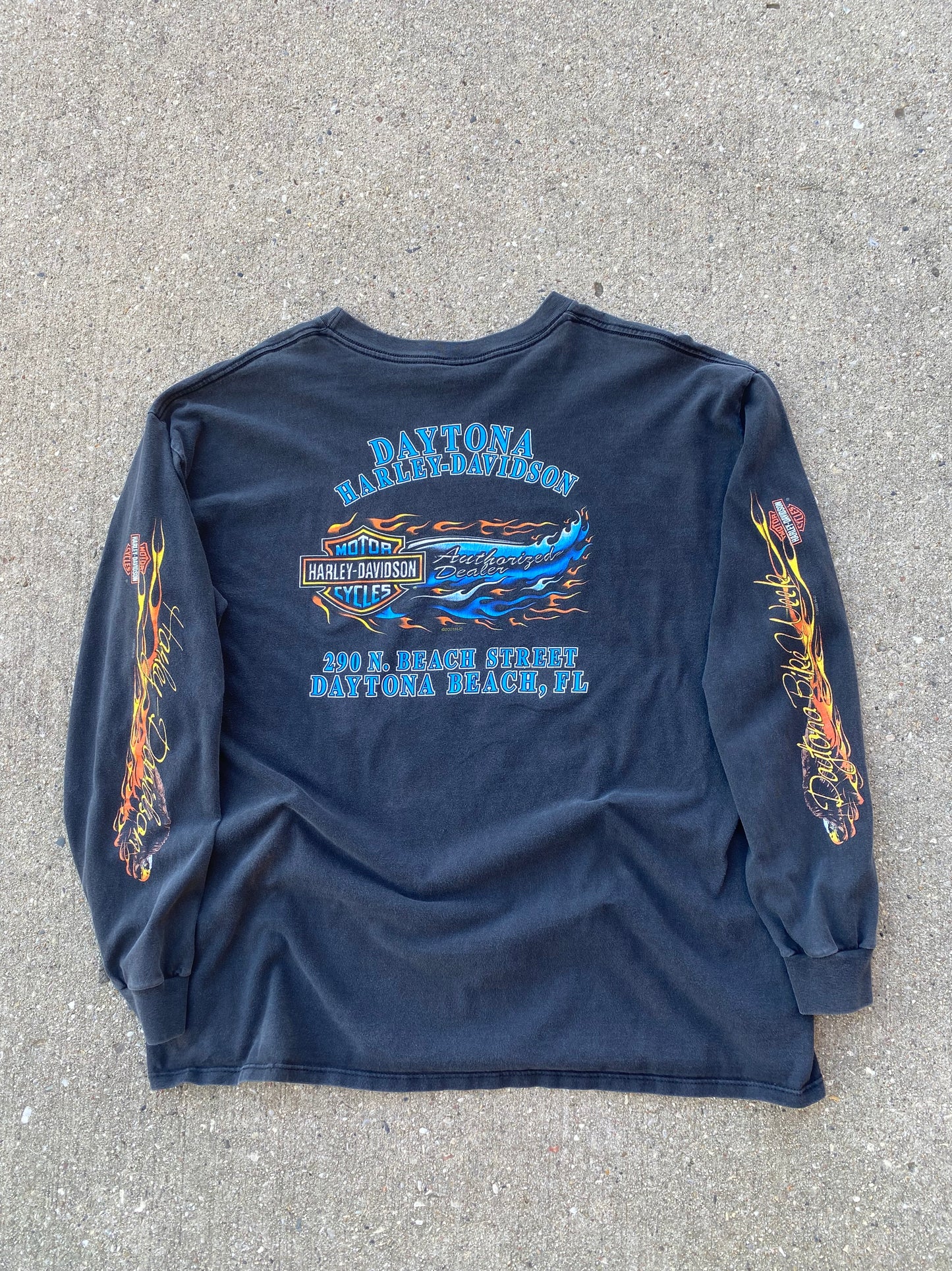 Vintage Harley Davidson 2001 Bike week shirt long sleeve size XXL