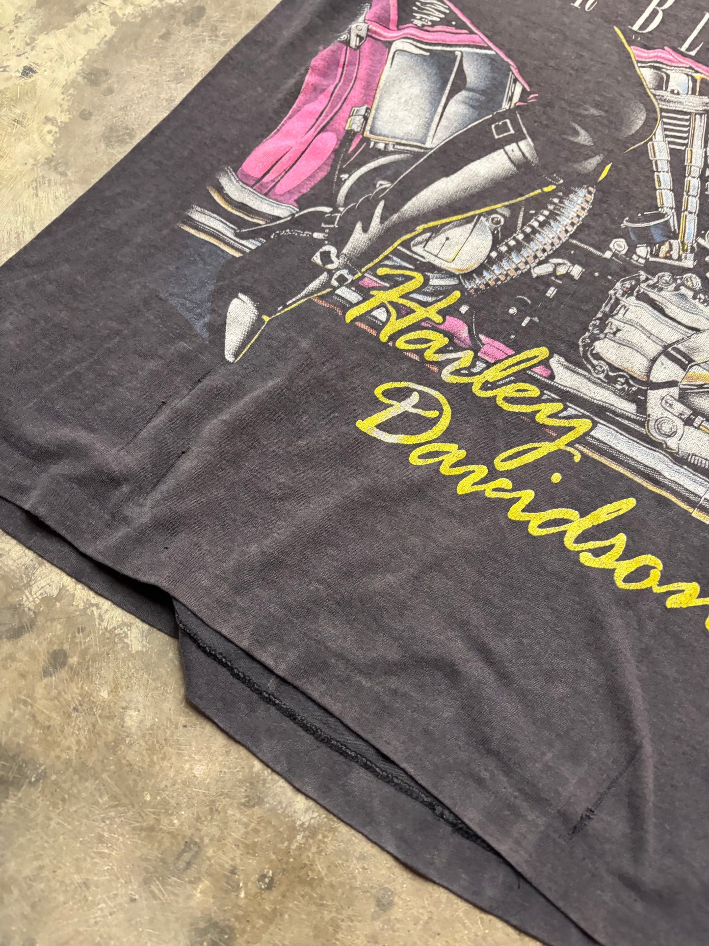 Vintage Harley Davidson Good girls wear black shirt size medium
