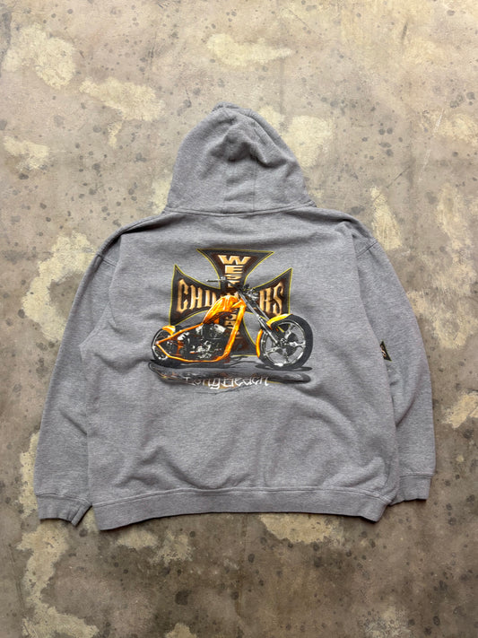 West Coast Choppers grey hoodie size XXL