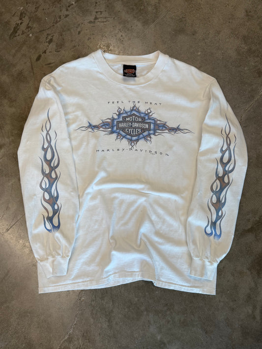 Vintage Harley Davidson Feel the heat long sleeve size large