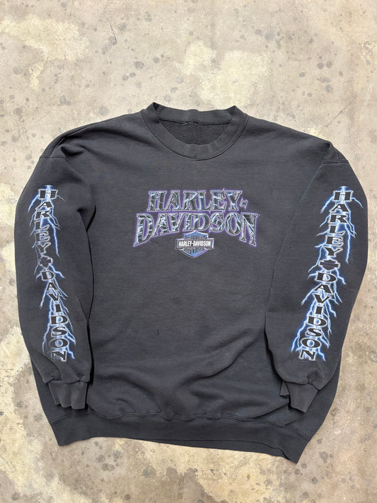 Vintage Harley Davidson Lightning crewneck size xxl repaired