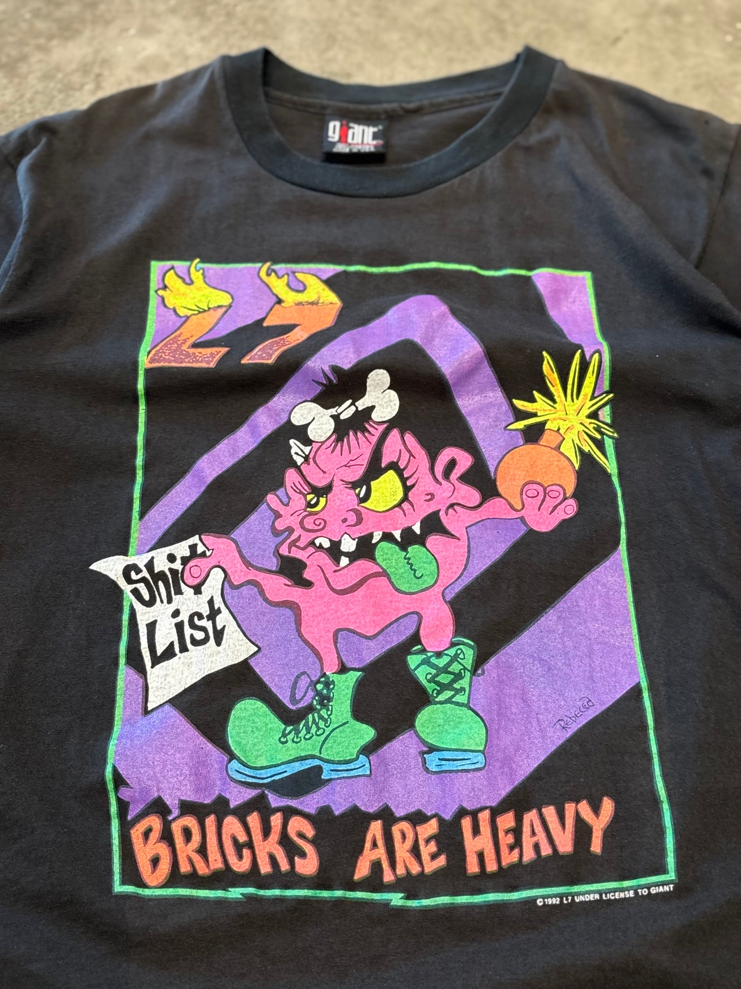 Vintage L7 Bricks are Heavy shirt size large
