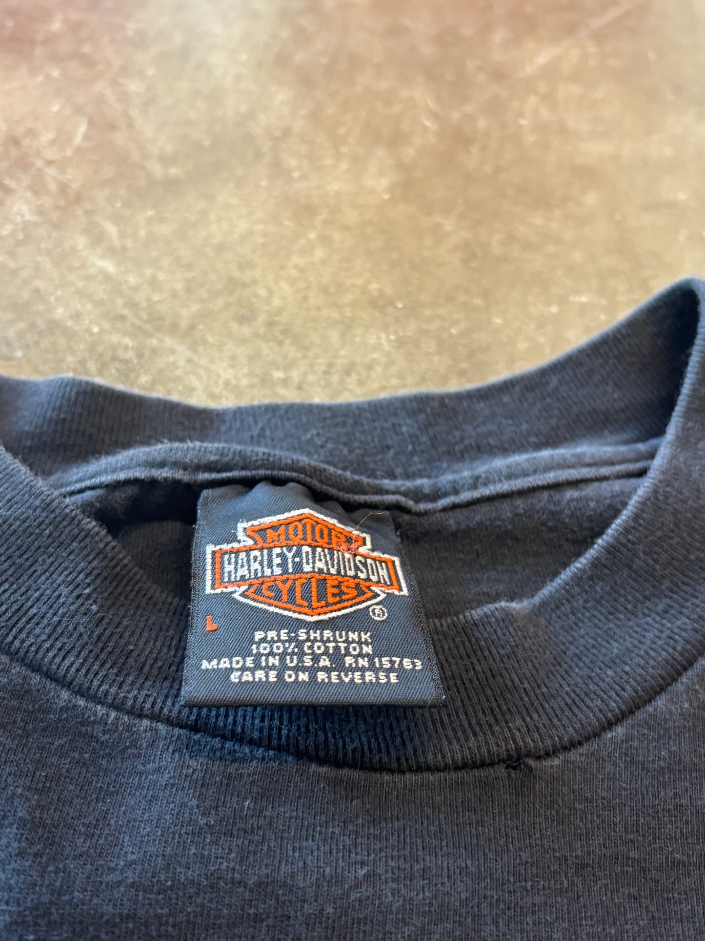 Vintage Harley Davidson V twin fire shirt size large