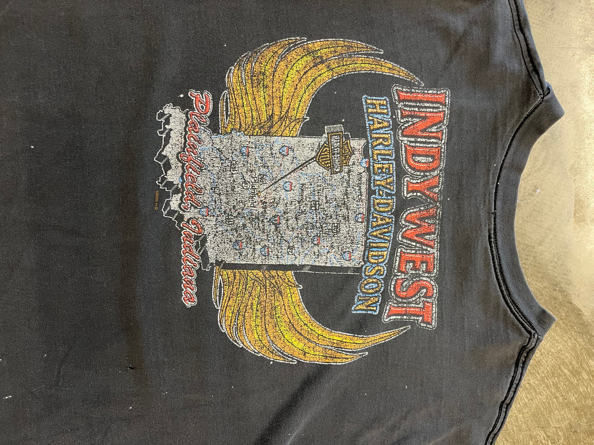 Vintage Harley Davidson Faded Flying Eagle shirt size xxl