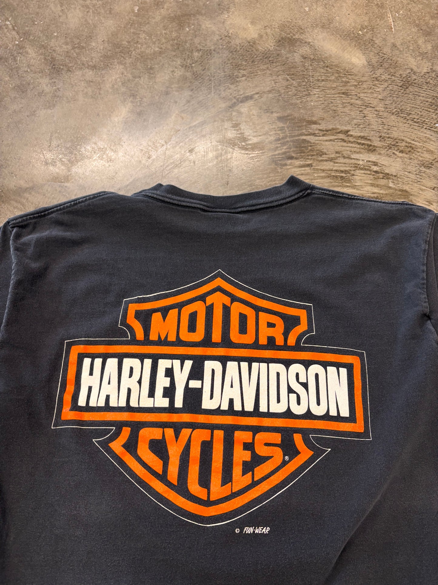 Vintage Harley Davidson Fun Wear Eagle shirt size XL