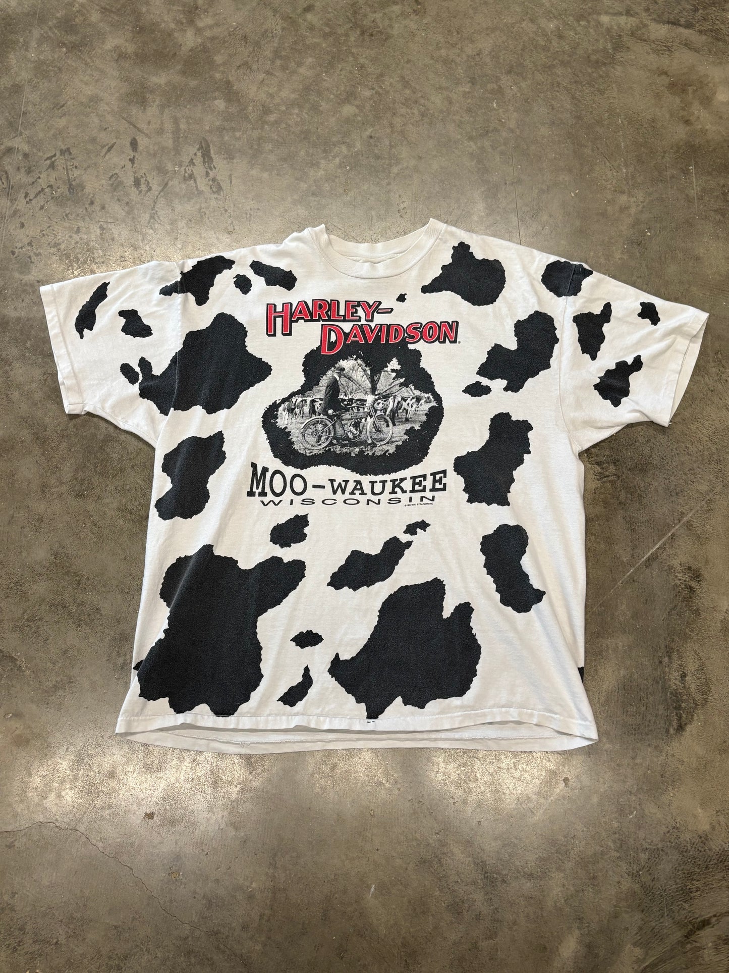 Vintage Harley Davidson Moowaukee shirt size xxl