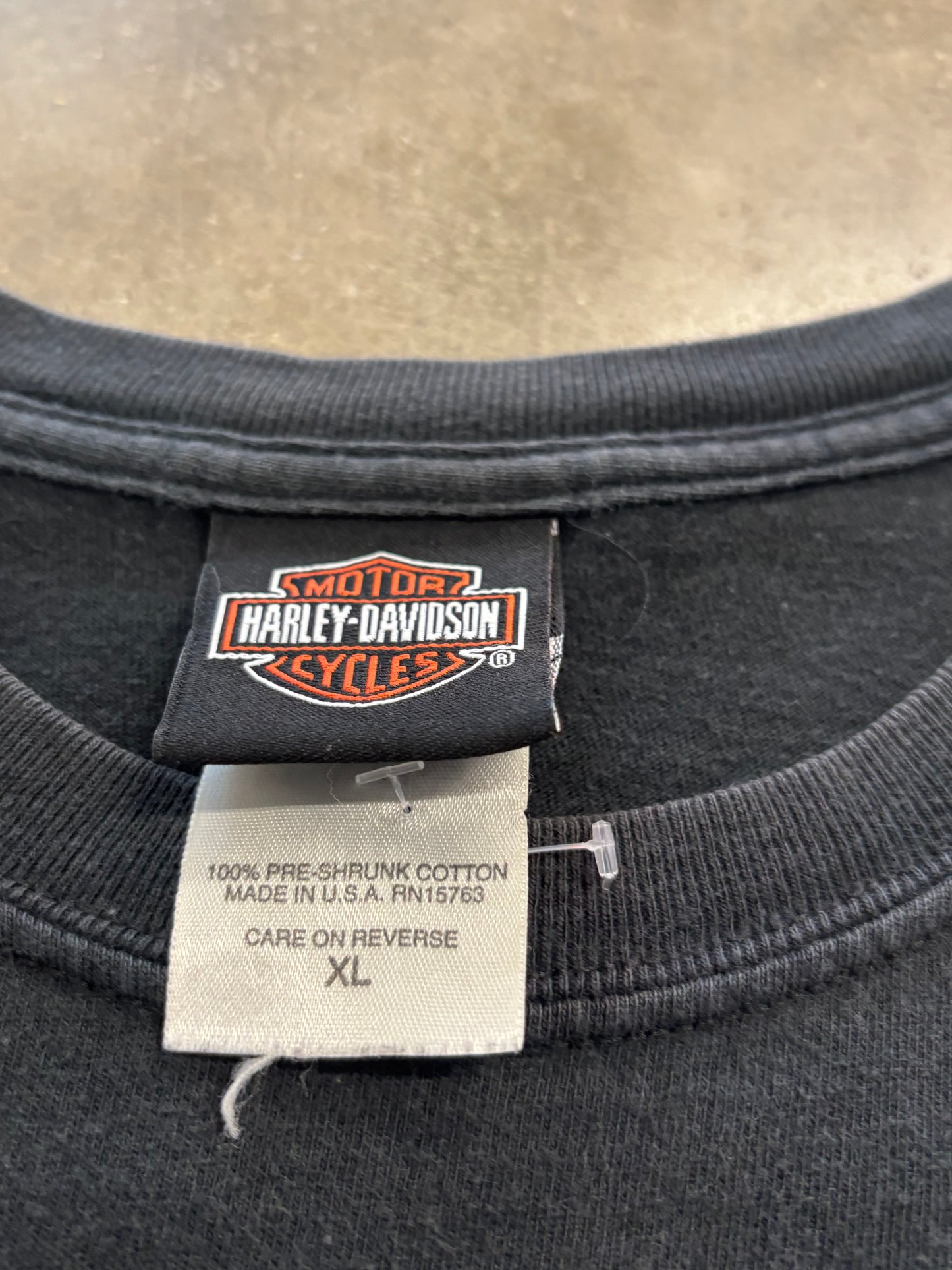 Vintage Harley Davidson Skull Pile long sleeve size xl