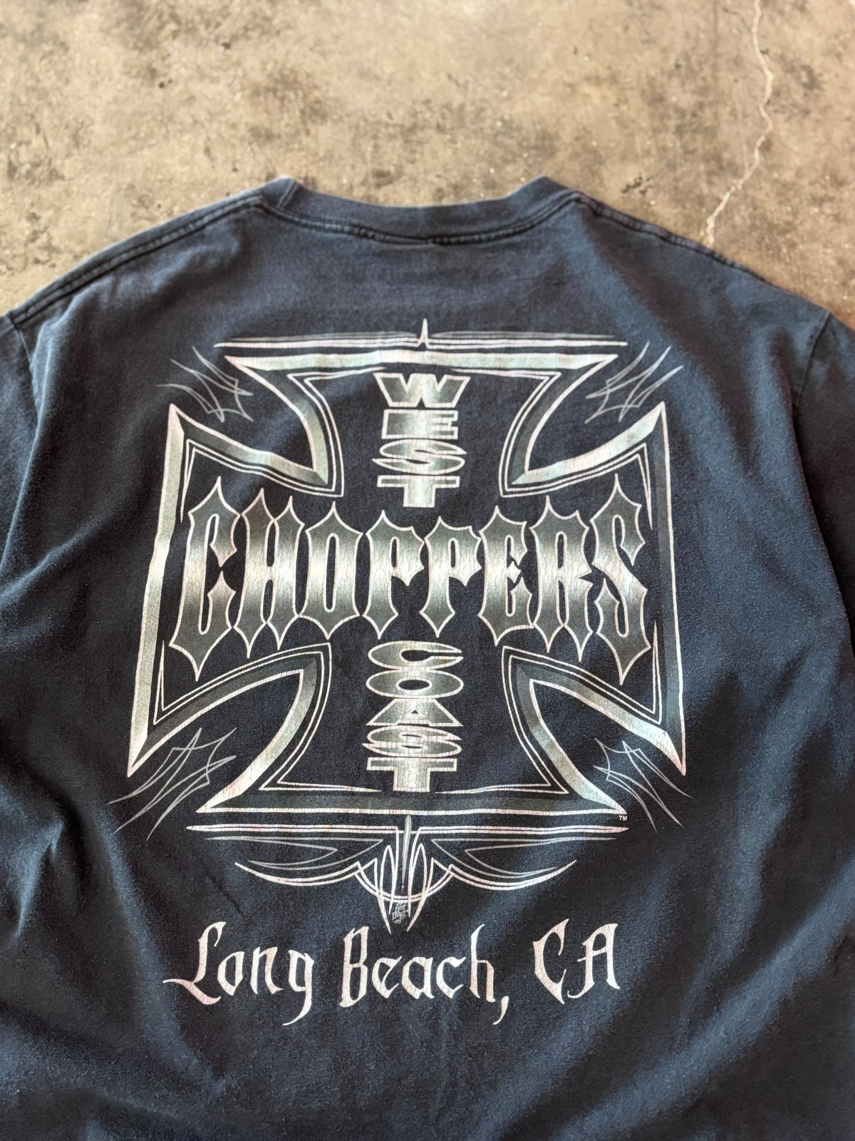 Vintage West Coast choppers chrome shirt large