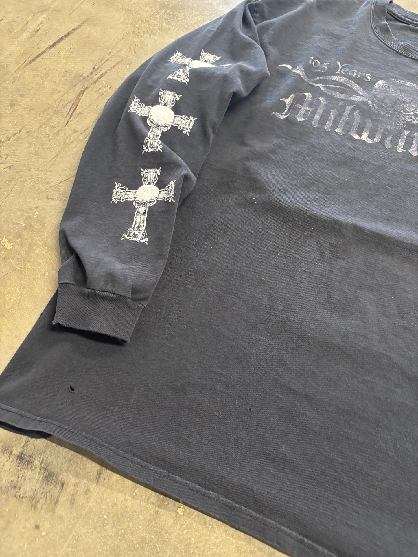 Y2K Milwaukee Biker skull shirt size xl