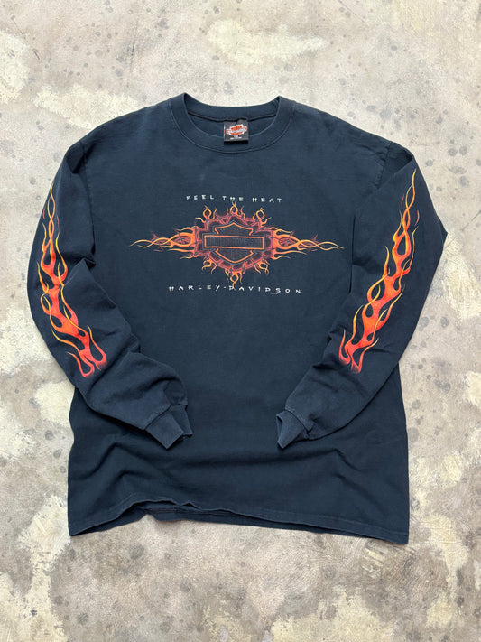 Vintage Harley Davidson Feel the heat long sleeve size large