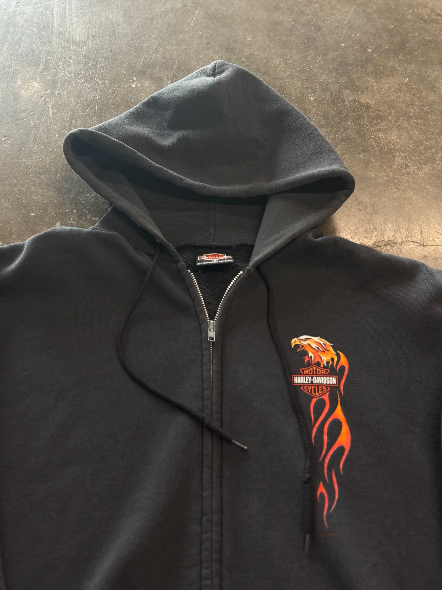Vintage Harley Davidson zip up size xl