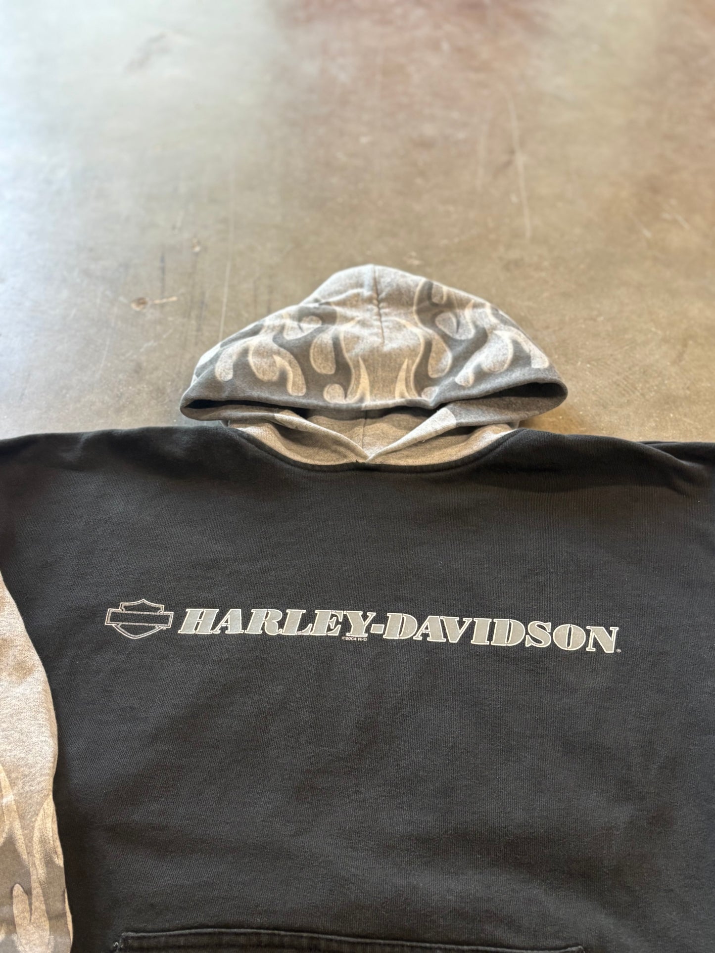 Vintage Harley Davidson Flame hoodie size xl