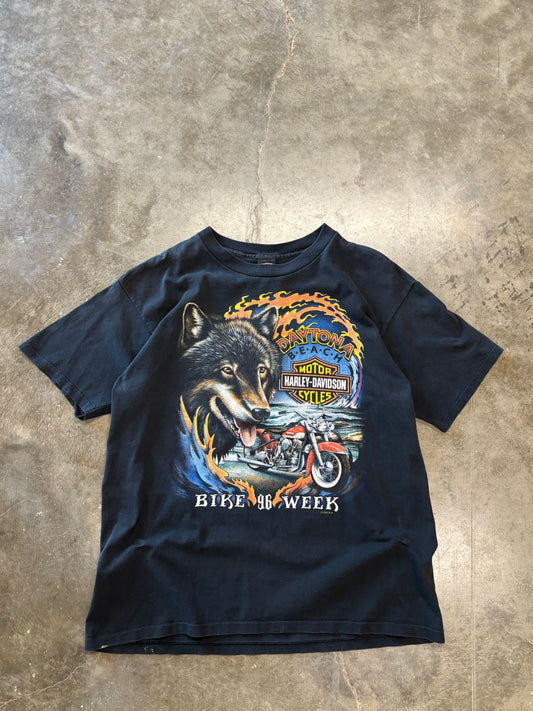 Vintage Harley Davidson Daytona wolf shirt size xl