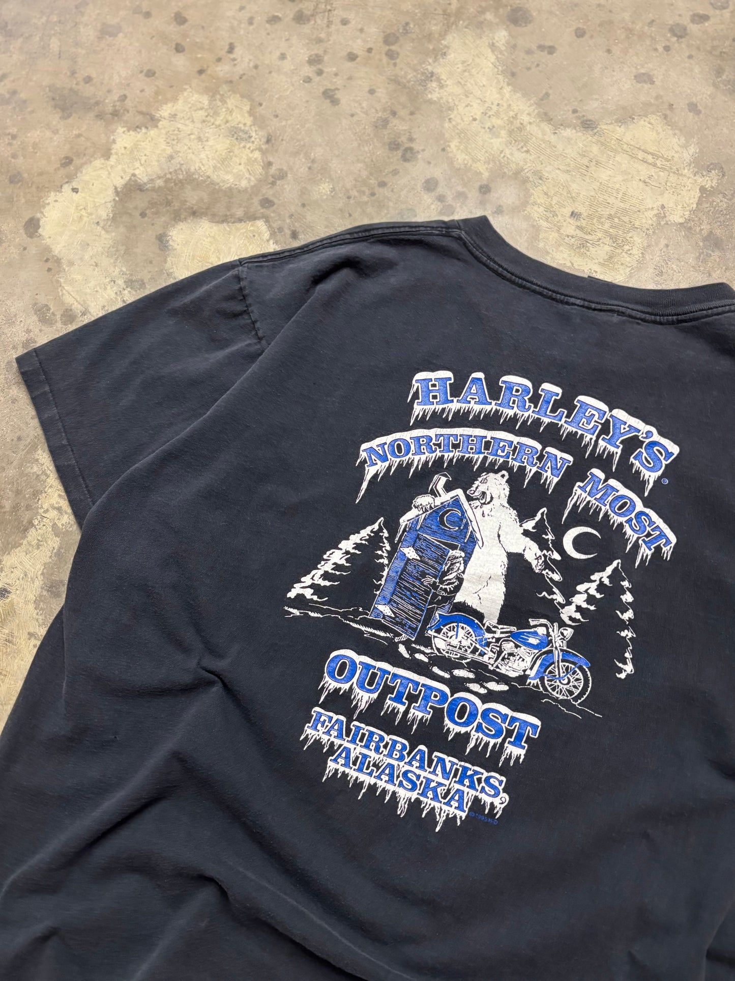 Vintage Harley Davidson Purple Lightening shirt size XL
