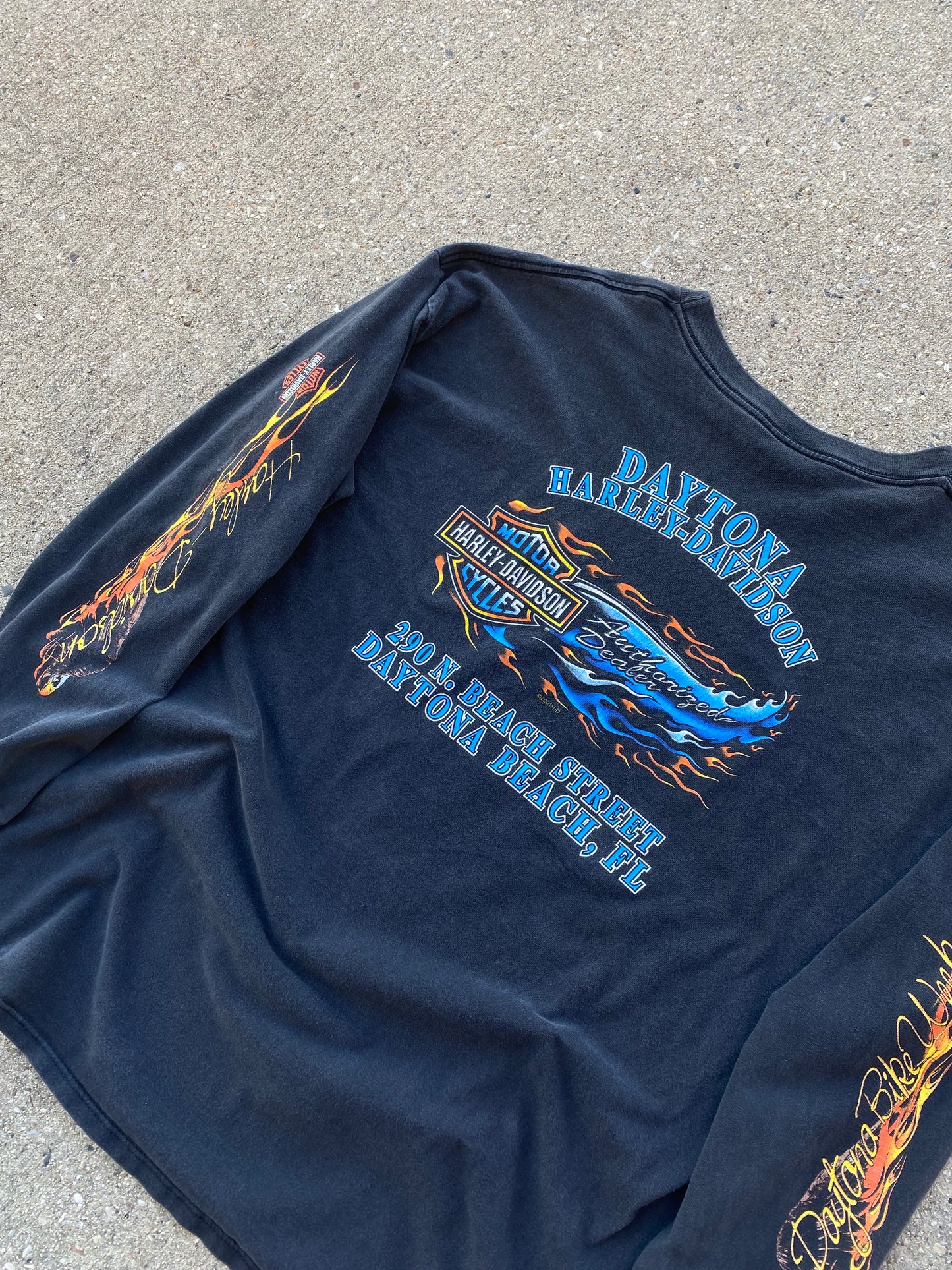 Vintage Harley Davidson 2001 Bike week shirt long sleeve size XXL