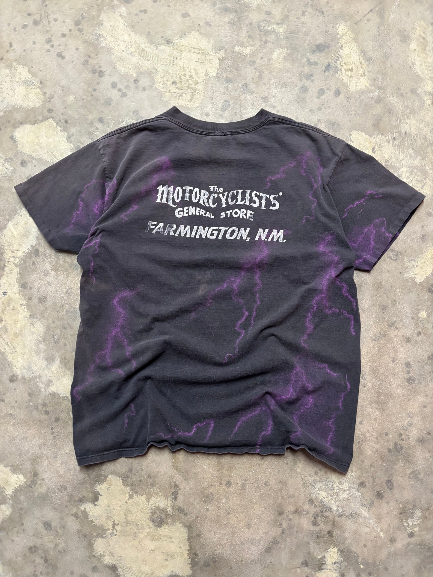 Vintage 3D Emblem live to ride Lightning shirt size XL