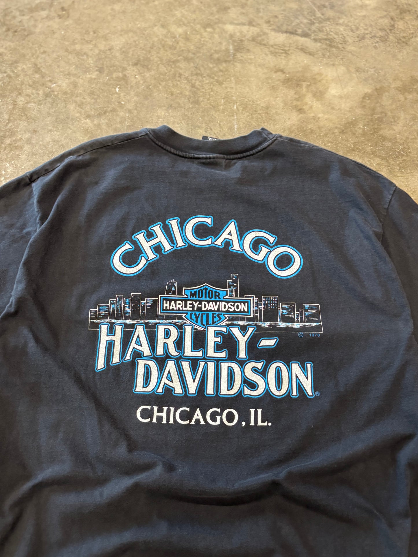 Vintage Harley Davidson Chicago Gangster shirt size XL