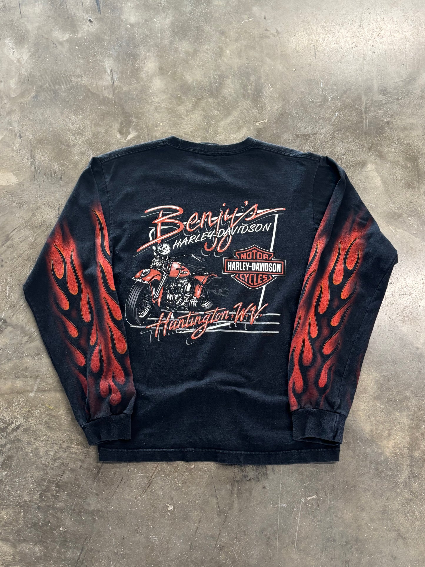 Vintage Harley Davidson Inferno long sleeve size medium