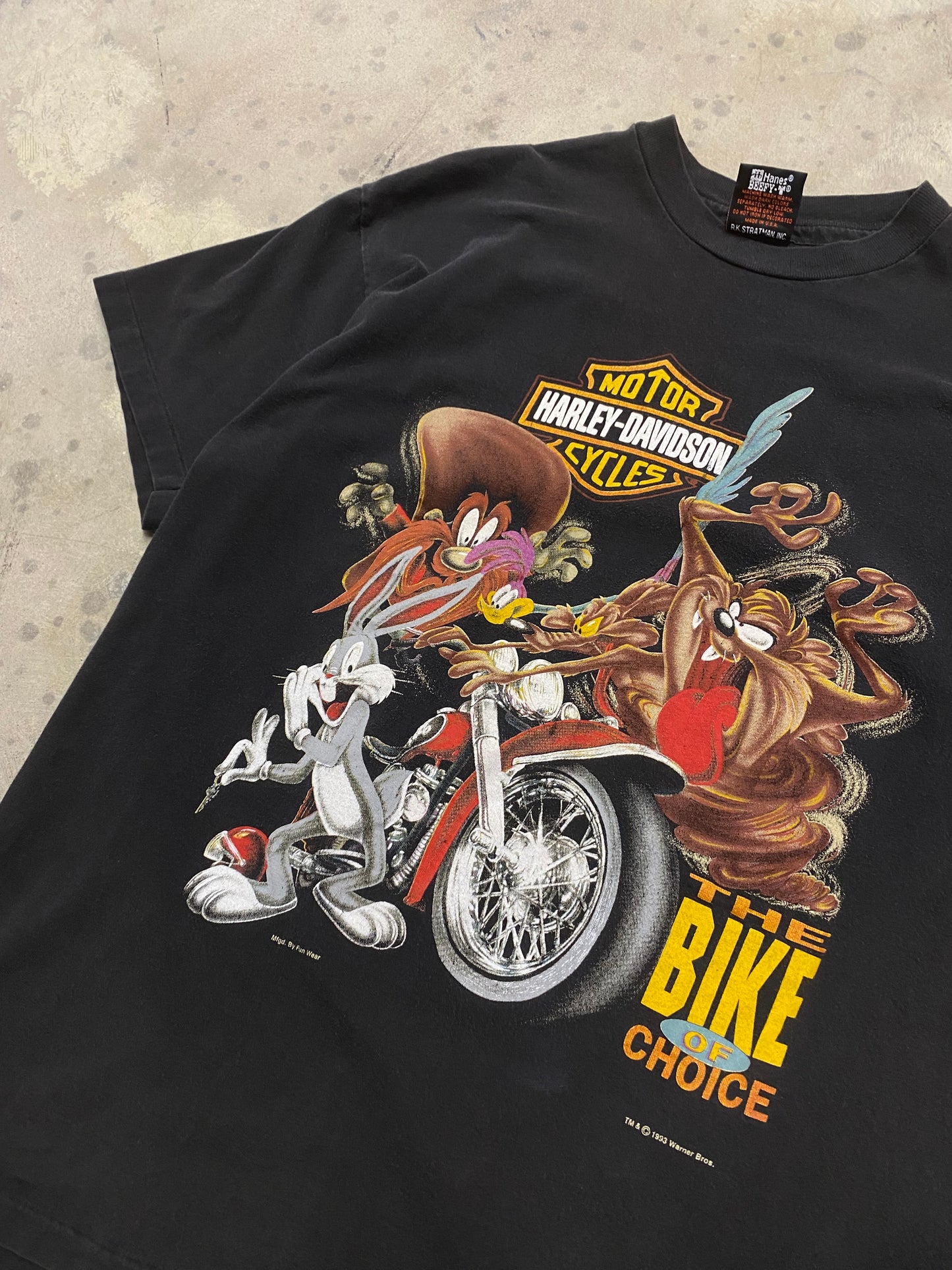 Vintage Looney Tunes Harley Davidson shirt size large