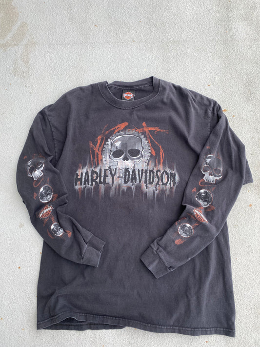 Harley Davidson Skull Long Sleeve Size XL