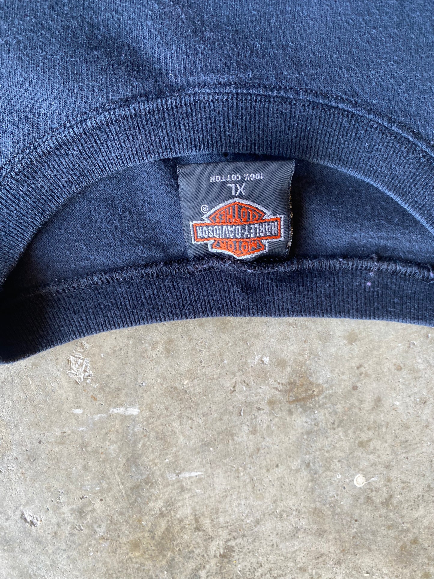 Vintage Harley Davidson Blue Flame Shirt size extra large