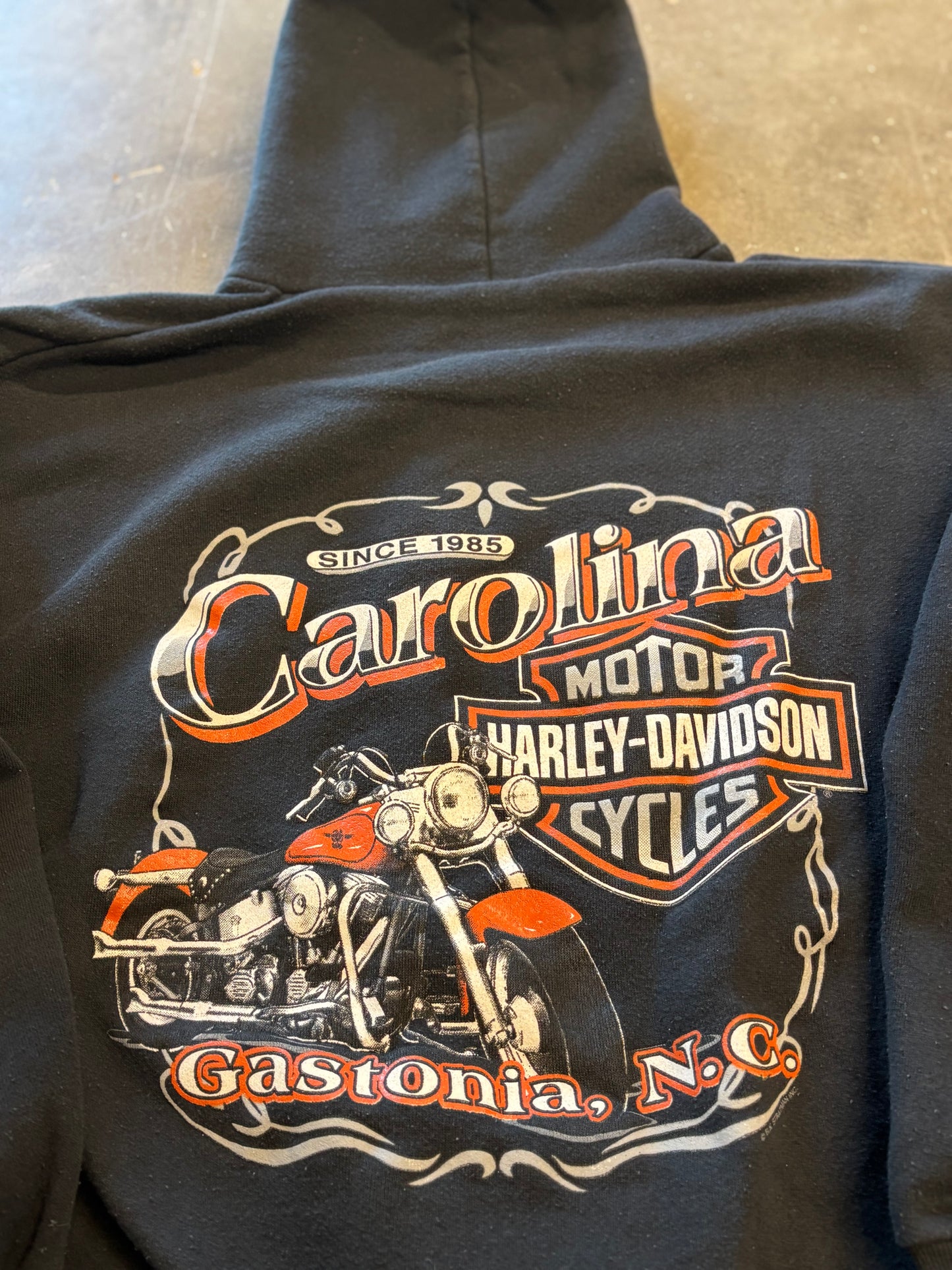 Vintage Harley Davidson Zip up hoodie size large