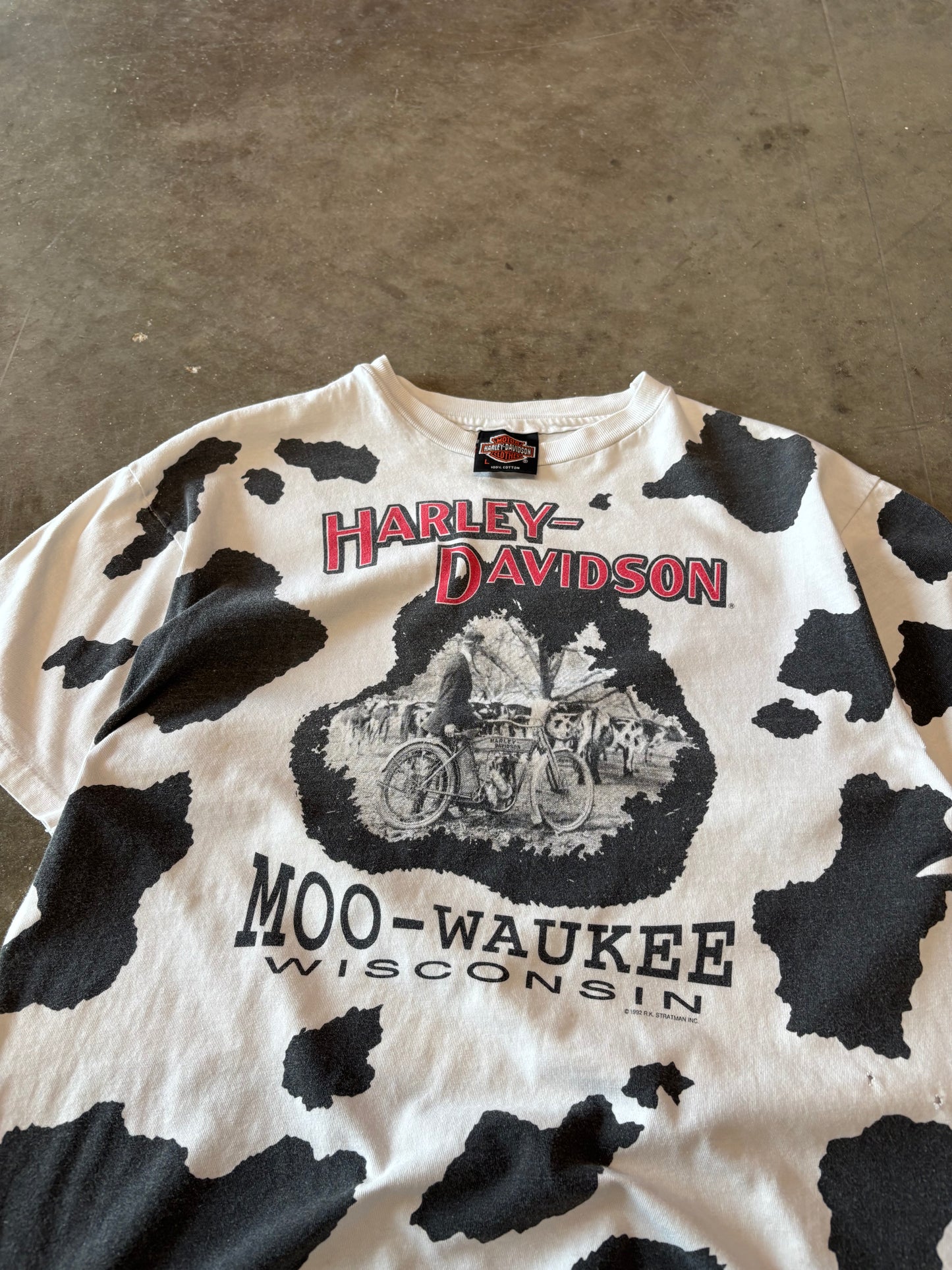 Vintage Harley Davidson moowaukee shirt size large
