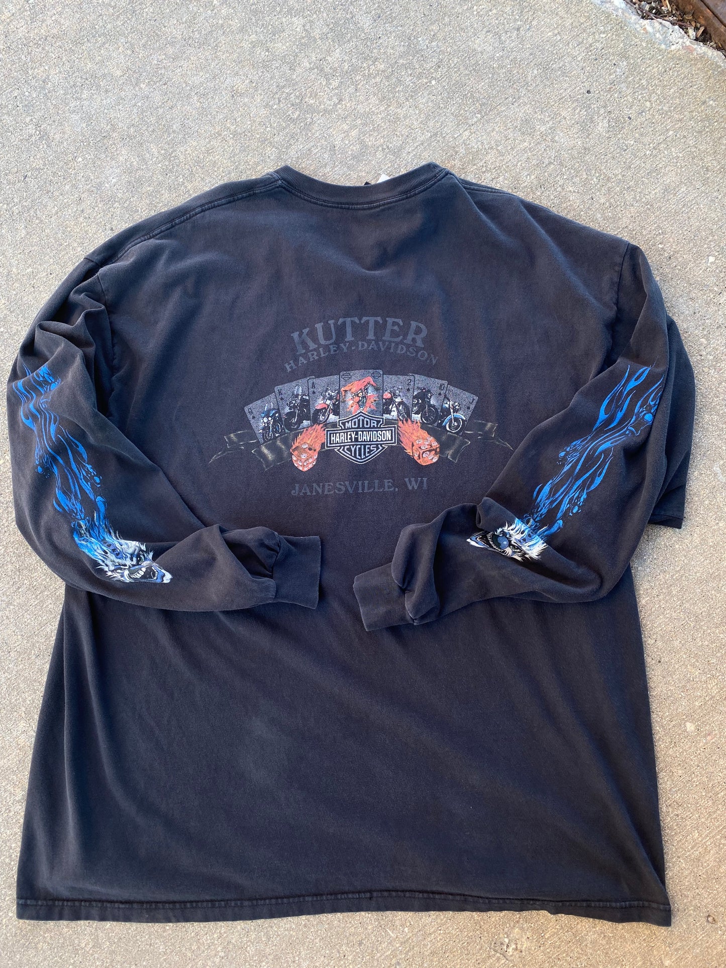 Harley Davidson dice long sleeve size 3XL