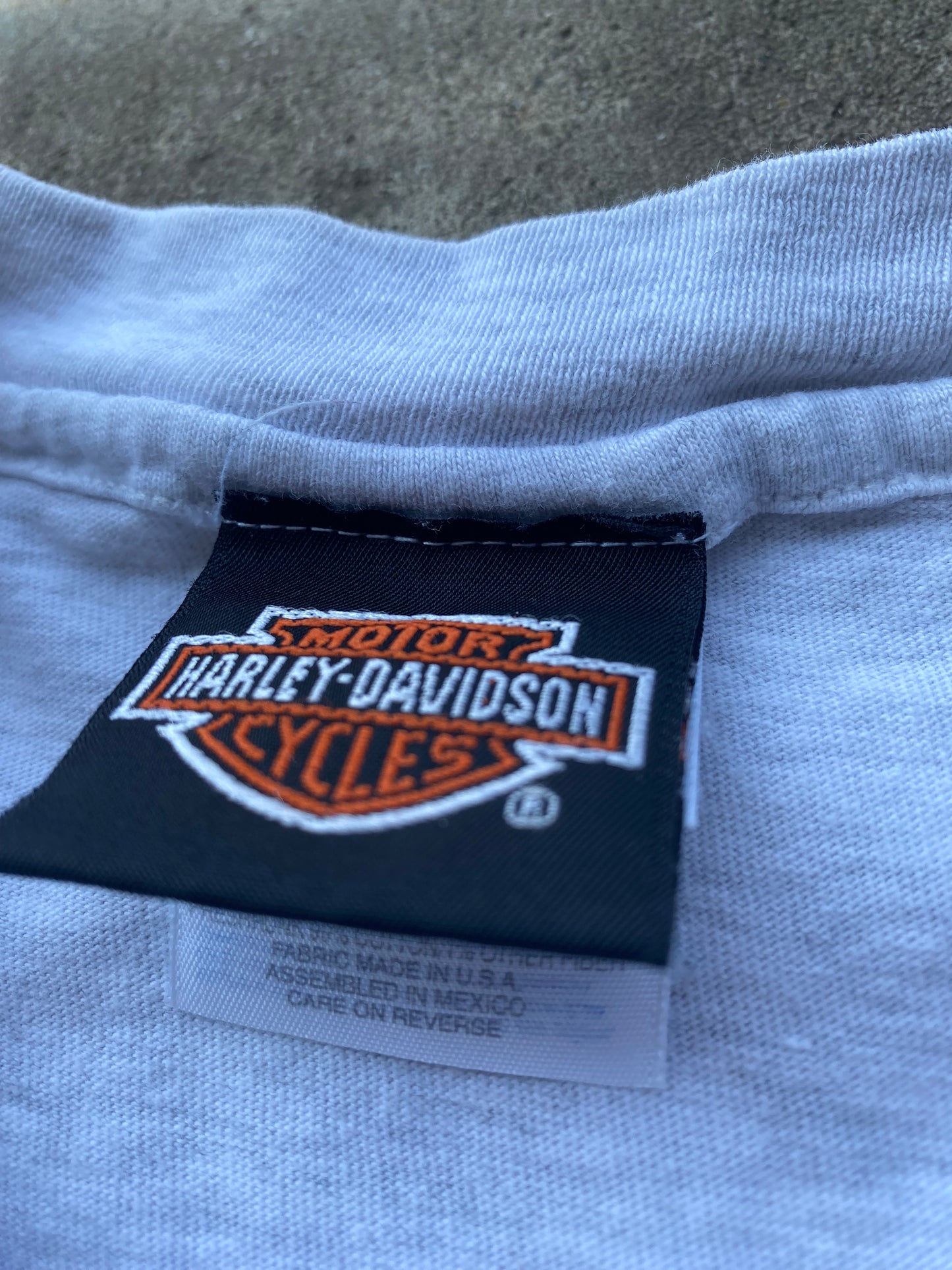 Vintage Harley Davidson Heather Gray Lightning Long sleeve size large