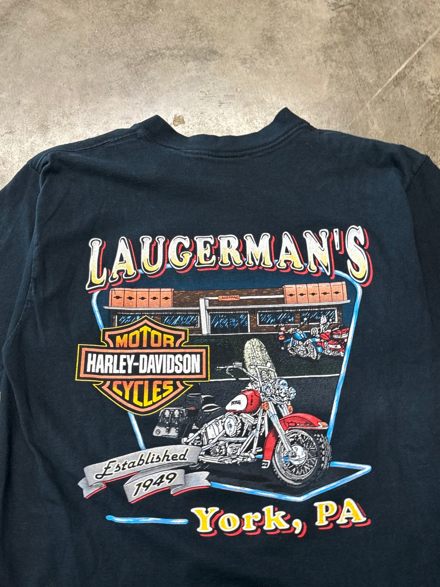 Vintage Harley Davidson Flame ball shirt size large