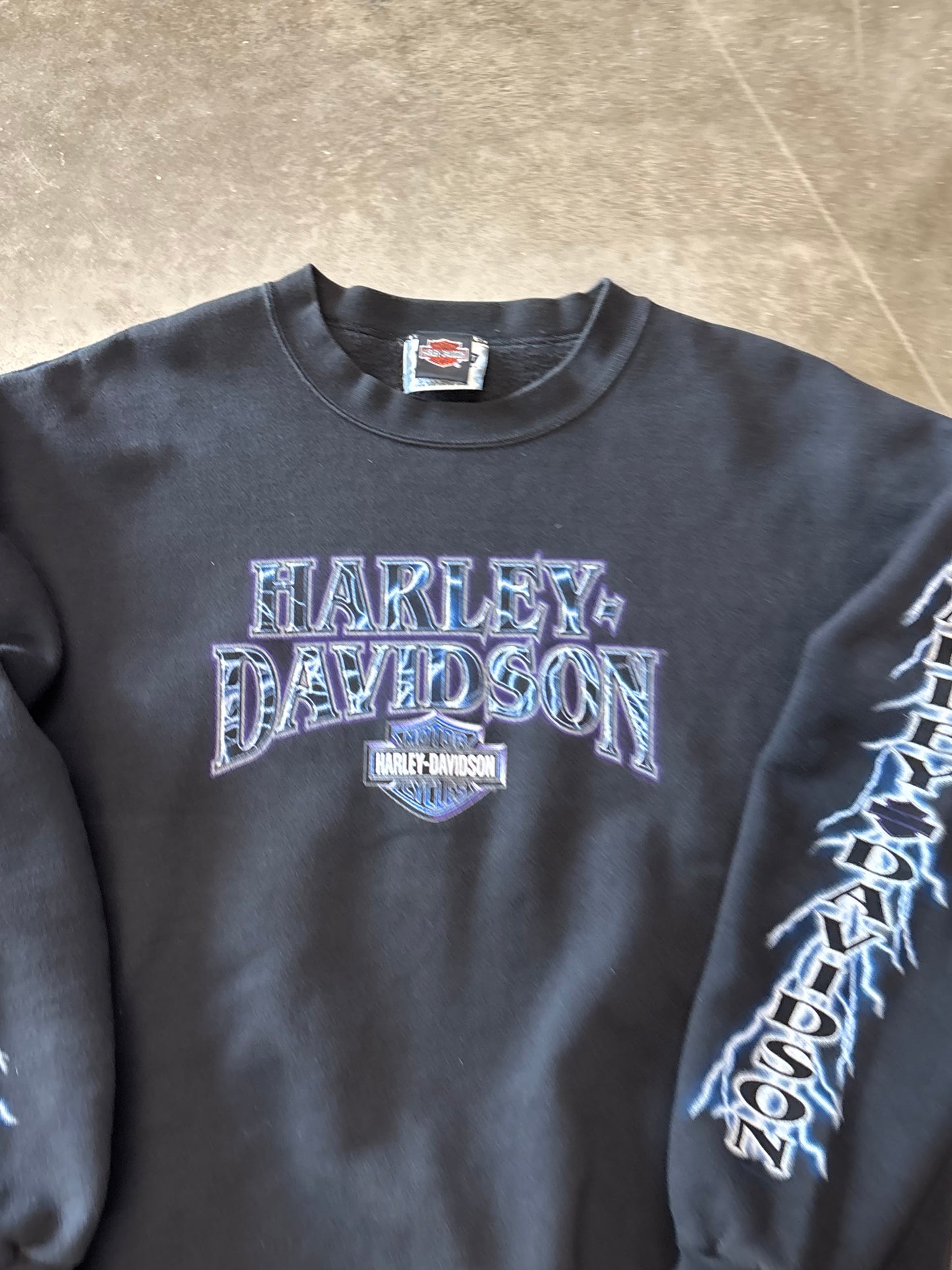 Vintage Harley Davidson Lightning sweatshirt size xl