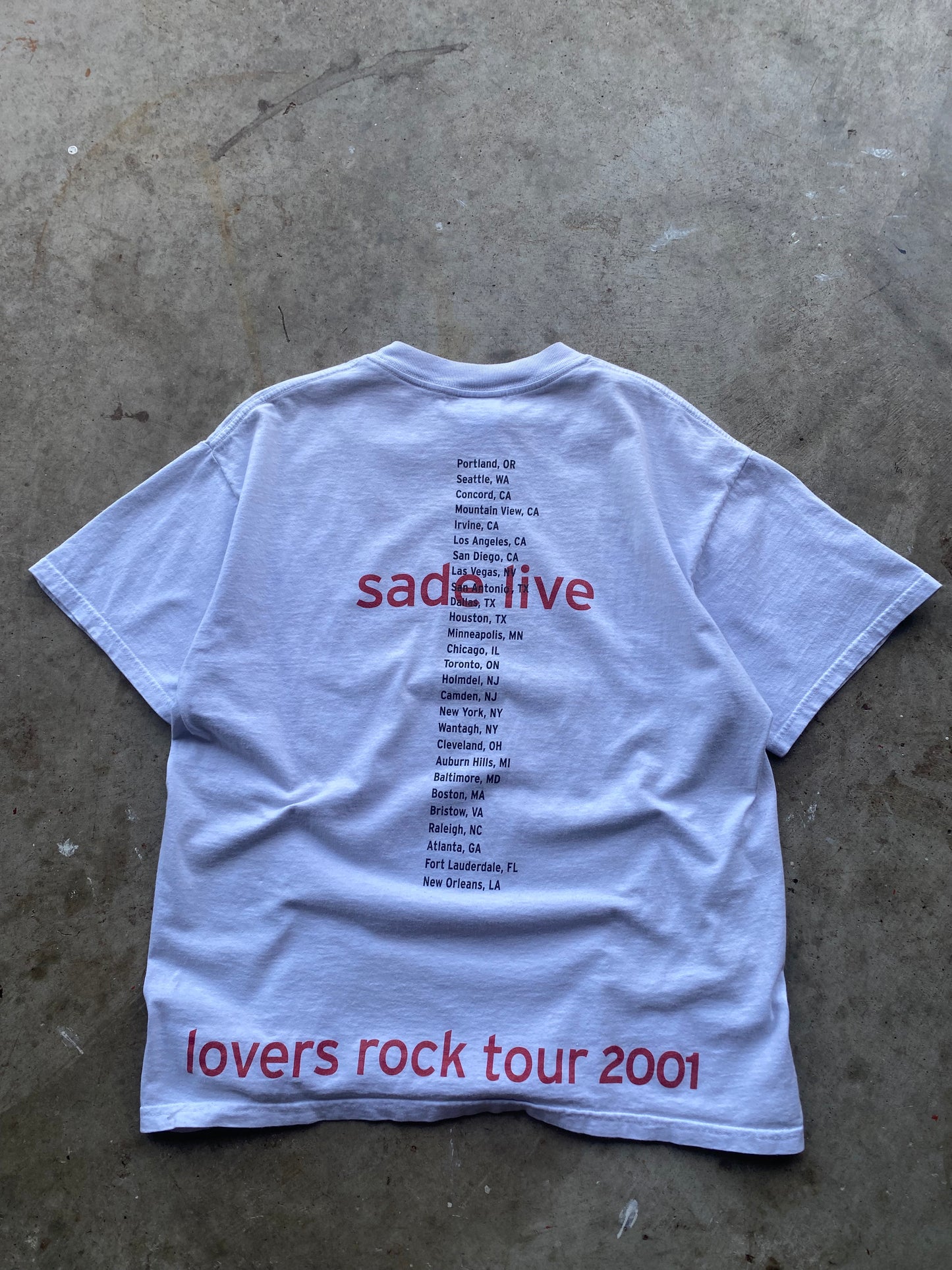 Vintage Sade Lovers Rock shirt size large