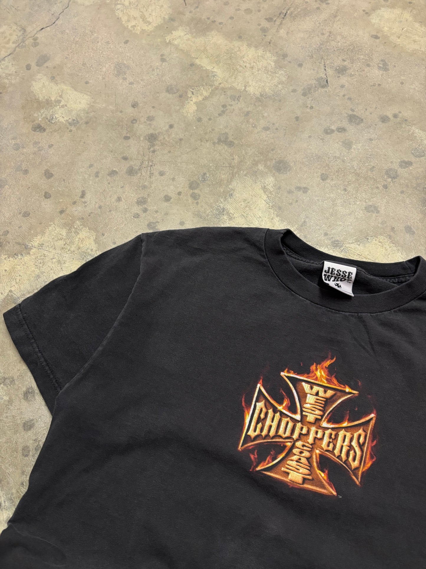 Vintage West Coast Choppers Fire shirt size large