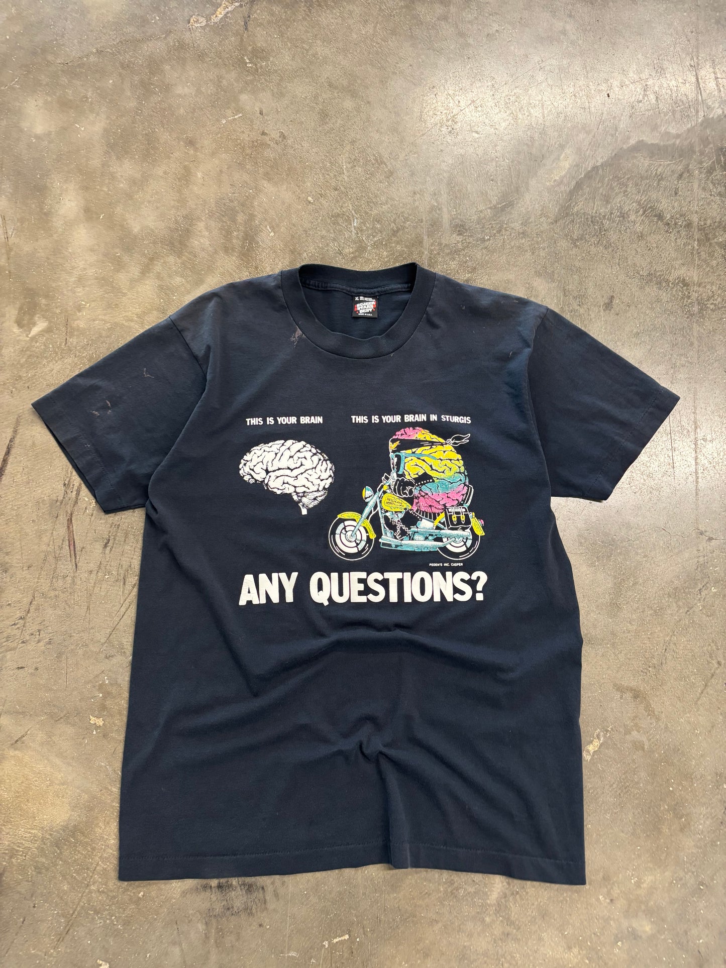 Vintage This is your brain on Sturgis biker shirt size XL