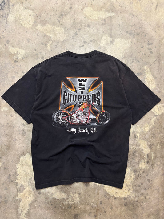 Vintage West Coast Choppers chrome shirt size xxl