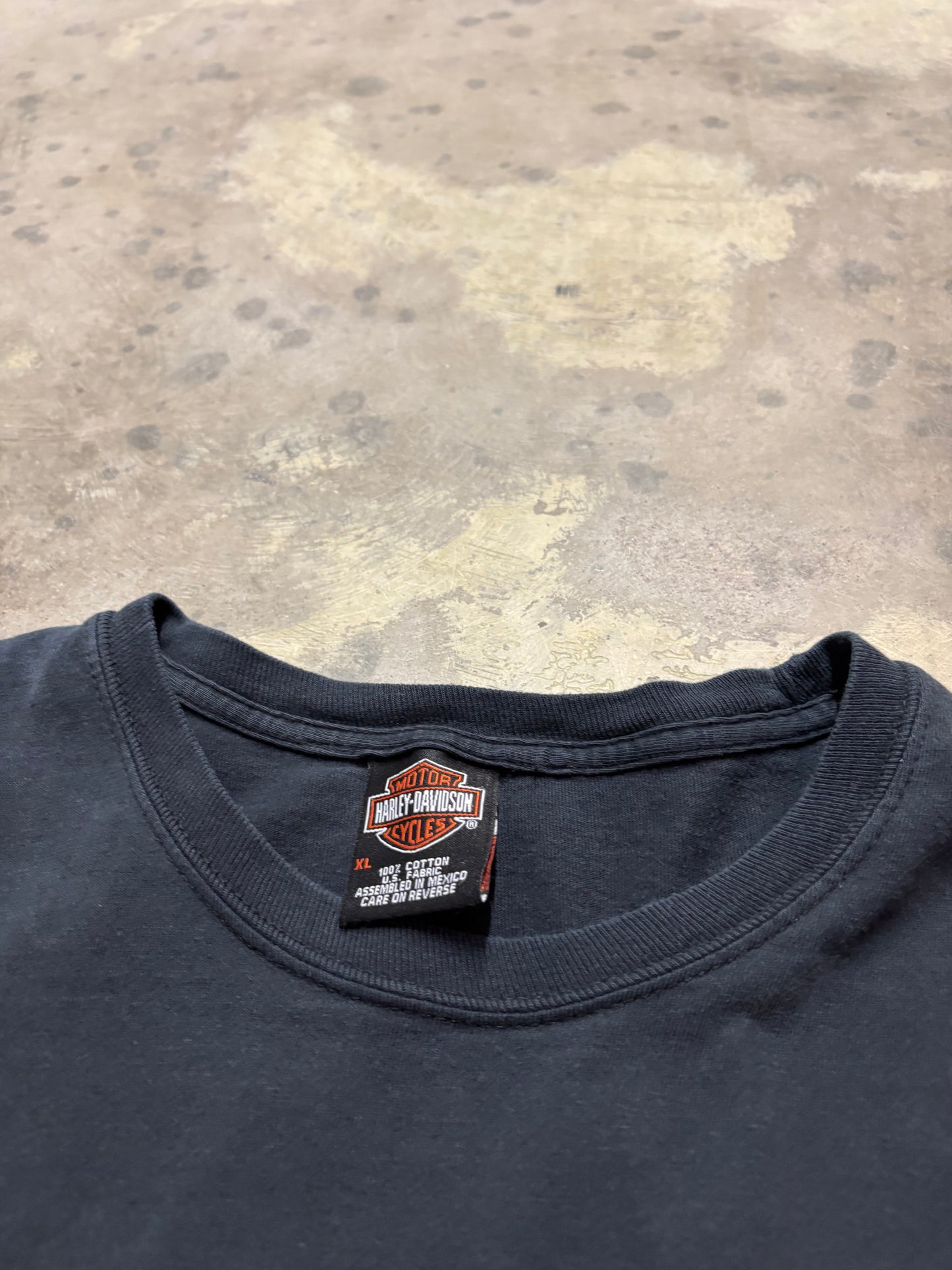 Vintage Harley Davidson Green Flame shirt size XL