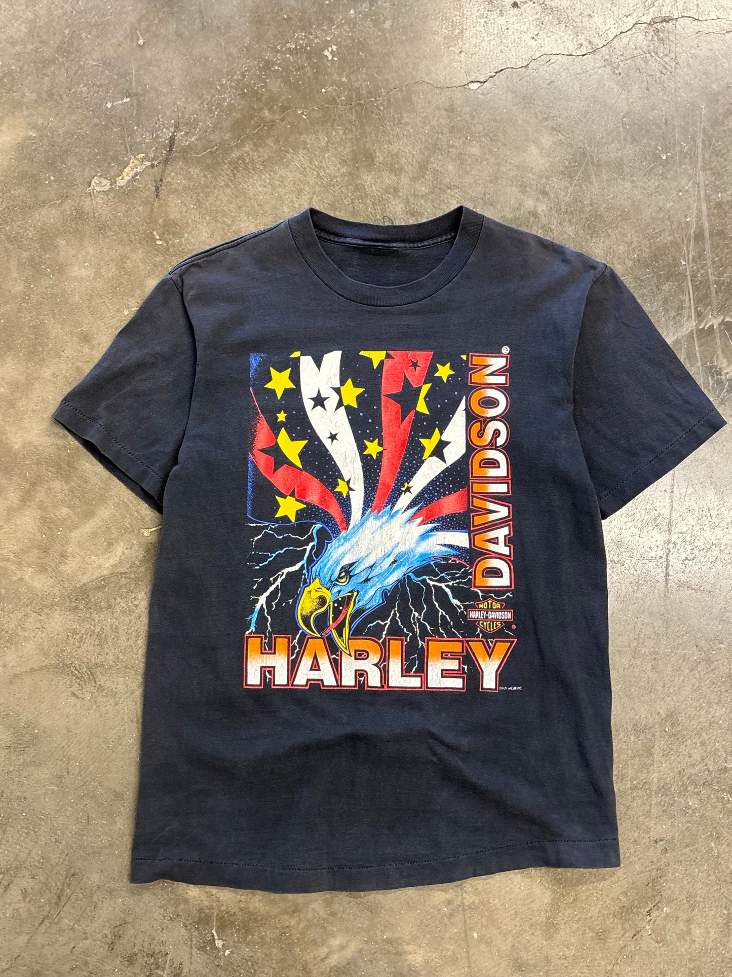 Vintage Harley Davidson Eagle lighting shirt size XL