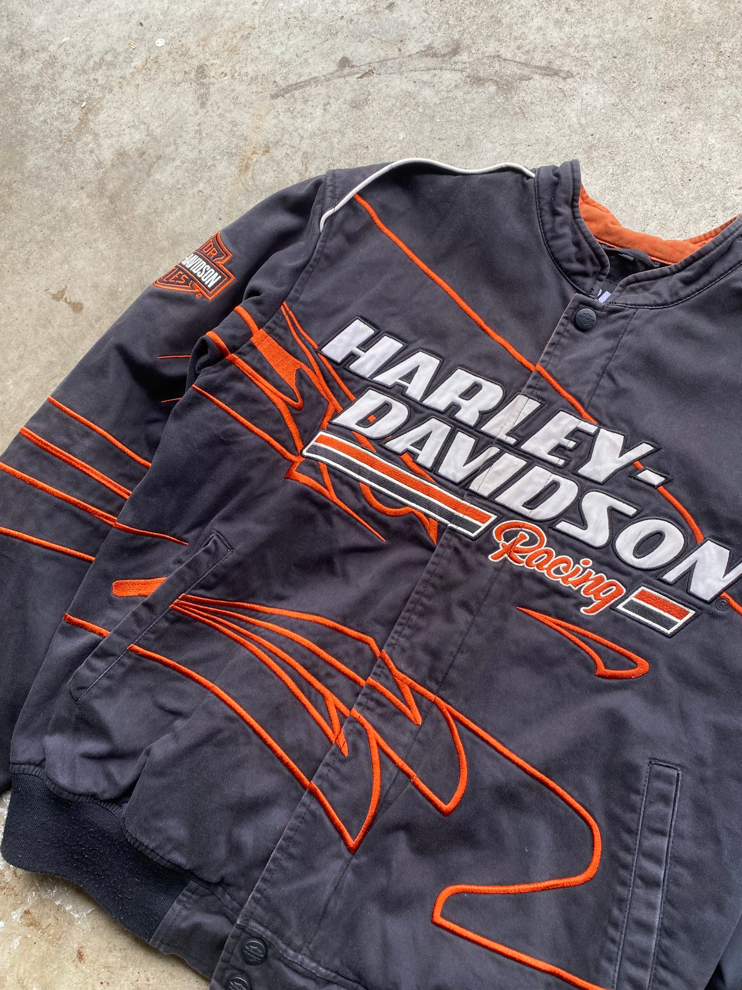 Vintage Harley Davidson Racing Jacket size large