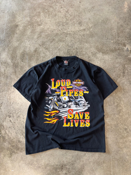 Vintage Harley Davidson Loud Pipes shirt size large